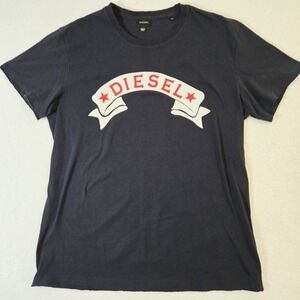Women's T-Shirt Diesel Brand Original ‎ XL Black Short Sleeve Shirt